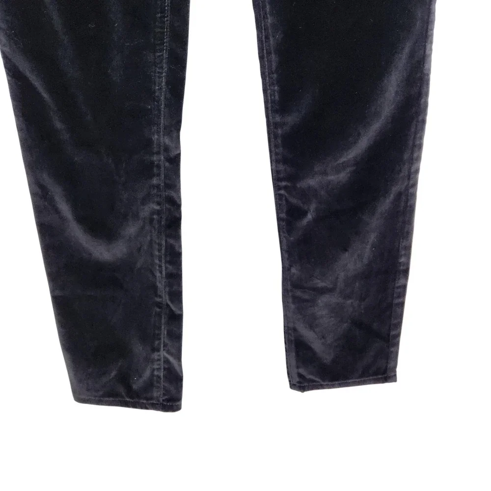 CORDINGS Pants Womens 6 Black Velvet‎ Stretch Skinny Jegging Pockets Casual